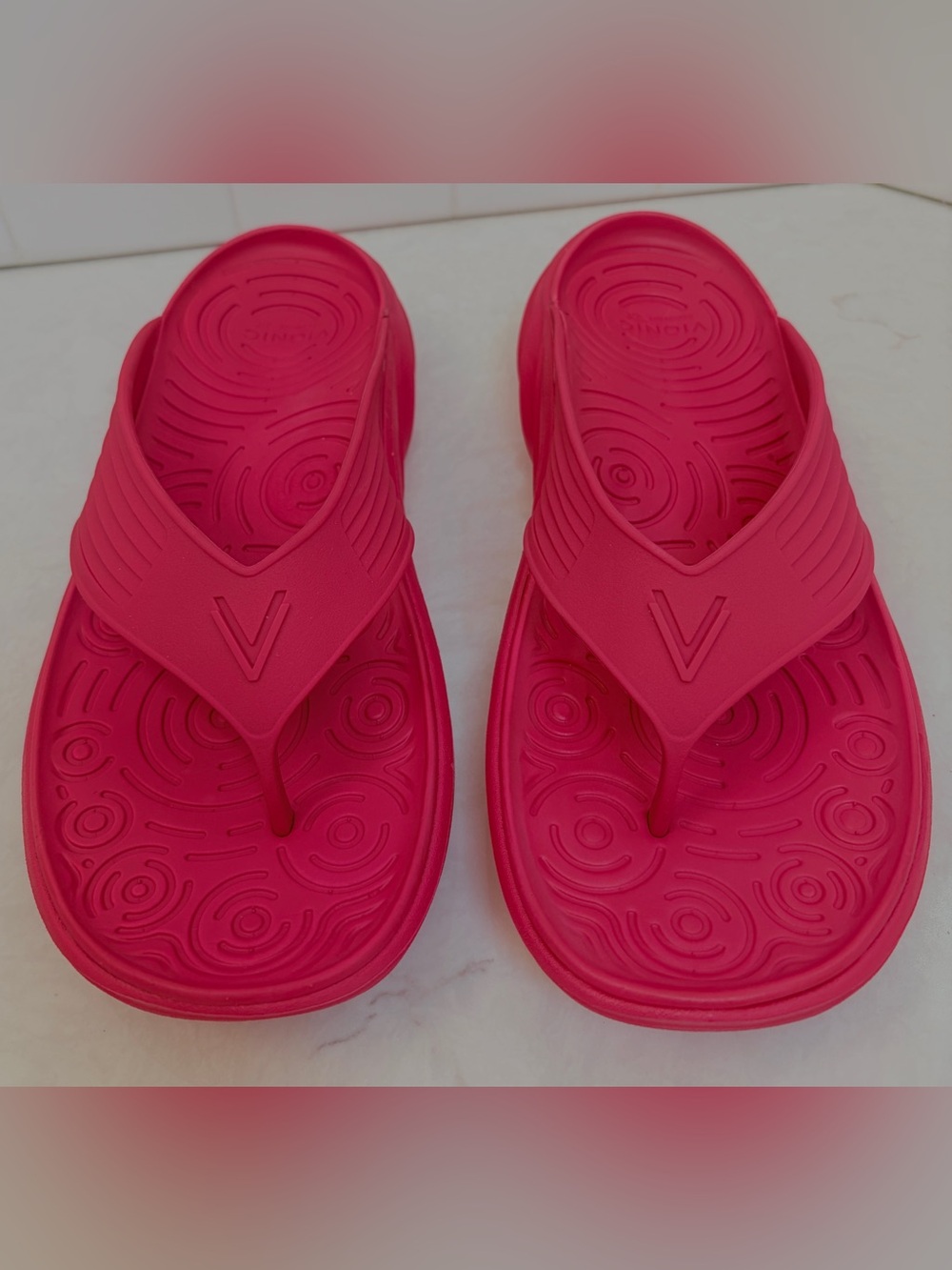 Vionic Tide RX Recovery Flip Flop Sandals Vibrant Pink Women’s Size 11 EUC - Picture 5 of 13